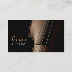 Visita Lecciones de violín, música, tarjeta de presenta