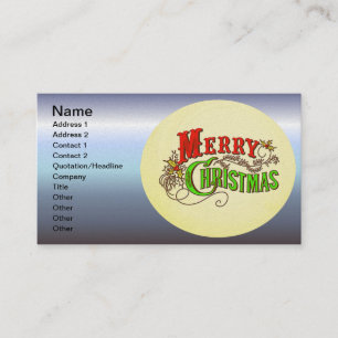 Visita Lema de la tarjeta de cosecha navideña Merry