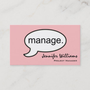 Visita Libremente Manager Management Tarjeta de presentac