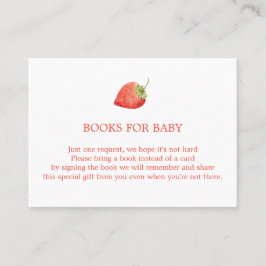 Visita Libros de fresa para la tarjeta de envoltorio para