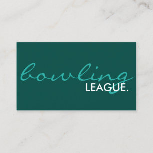 Visita liga de bolos. (personalizable de color) tarjeta d