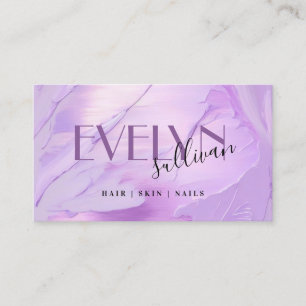 Visita lilac lavender broche strot tarjeta de negocios