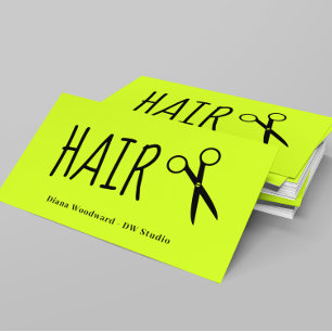 Visita Lime Green Hairdresses - Tarjeta de presentación