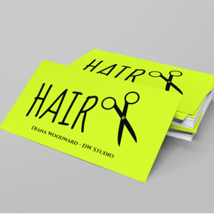 Visita Lime Green Hairdresses - Tarjeta de presentación