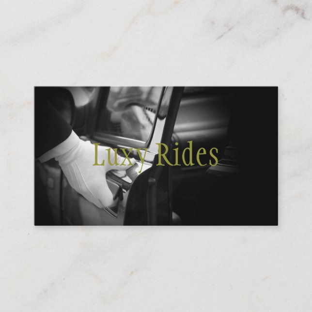 Visita Limousines Limo Car Services - Tarjeta de presenta (Anverso)