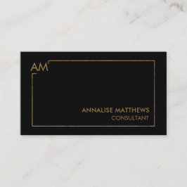 Visita Líneas geométricas de oro limpias en tarjeta de vi