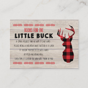 Visita Little Buck Baby Shower   Tarjeta de inserción de 