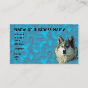 Visita Lobo de invierno con tarjeta de perfil o de negoci