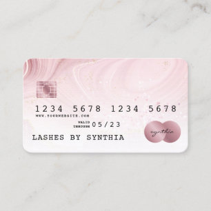Visita Logo de adición de tarjeta de crédito rosa Rubor