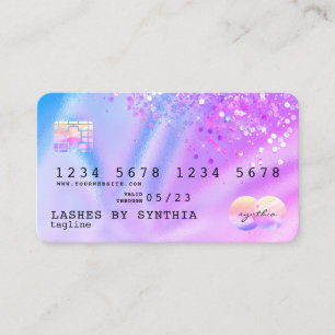 Visita Logo de la tarjeta de crédito moderna del Hologram