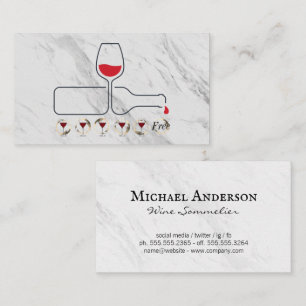 Visita Logo de Red Wine Pour   Tarjeta Punch