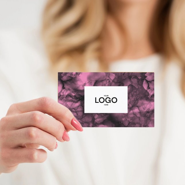 Visita Logo rosa Tarjeta de presentación (Subido por el creador)