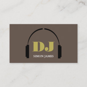 Visita Logotipo de auriculares, tarjeta profesional para 