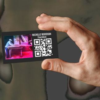 Visita logotipo de código QR o tarjeta de presentación de