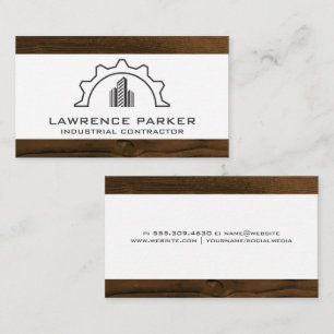 Visita Logotipo de construcción Tarjeta de presentación