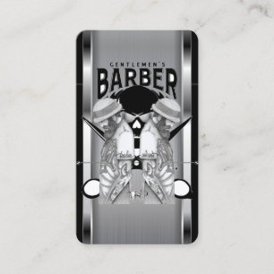 Visita Logotipo de la barbería / tarjeta de presentació