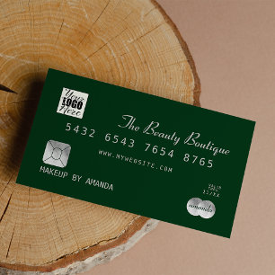 Visita Logotipo de la tarjeta de crédito de lujo moda Fo