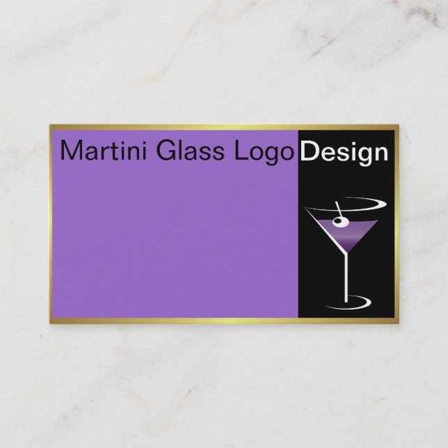 Visita Logotipo de Martini para tarjeta de presentación d (Anverso)
