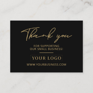 Visita Logotipo de negocio negro y dorado tarjeta de agra