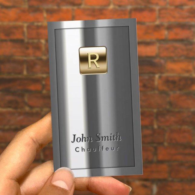 Visita Logotipo de oro Tarjeta de presentación de Chauffe (Subido por el creador)