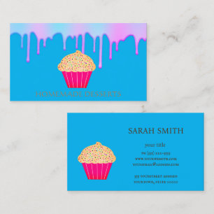 Visita Logotipo de pastel Panadería Chef, linda tarjeta d