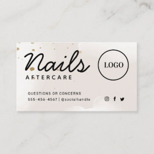 Visita Logotipo de personalizado Tarjeta de atención post