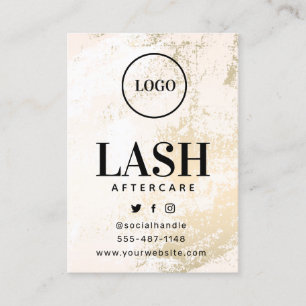 Visita Logotipo de personalizado - Tarjeta de postcuidado