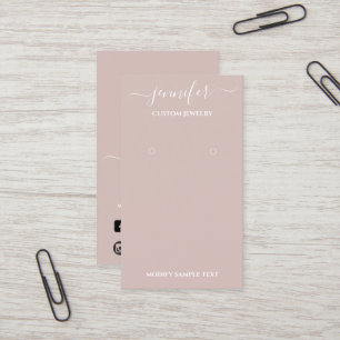 Visita Logotipo de Rosa ahumado con tarjeta de joyería h