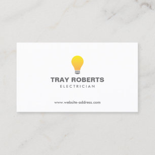 Visita LOGOTIPO LIGHTBULB Nº 1 Tarjeta de presentación