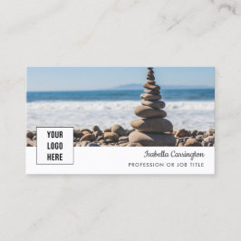 Visita Logotipo mínimo Foto Código QR Tarjeta de presenta