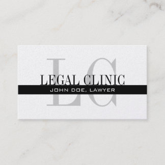 Visita Logotipo monograma de tarjeta profesional de aboga