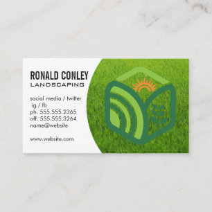 Visita Logotipo paisajístico   Tarjeta de presentación La