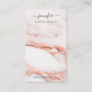 Visita Logotipo Personalizado tarjeta joyería Rosa de m