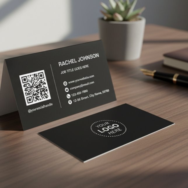 Visita Logotipo profesional Código QR Tarjeta de presenta (Subido por el creador)