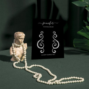 Visita Logotipo Tarjeta de joyería hecha a mano Minimalis