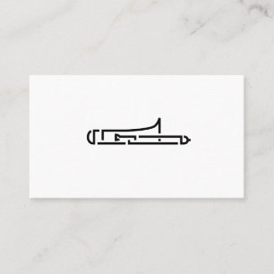 Visita Logotipo trombone - Tarjeta de presentación