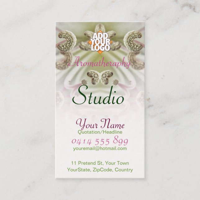 Visita Macro de arte de flores: tarjeta de presentación S (Anverso)