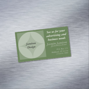 Visita Magnética Bus. Tarjeta (mag) - Círculos y gráfico de diamant