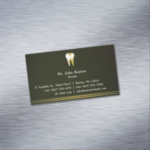 Visita Magnética Elegante tarjeta de presentación dental