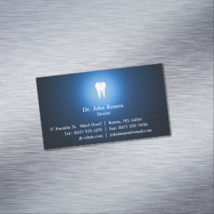 Visita Magnética Elegante tarjeta de presentación dental