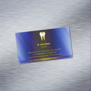 Visita Magnética Elegante tarjeta de presentación dental