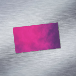 Visita Magnética Magenta Púrpura Tarjeta de Negocios Magnet - Perso