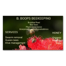 TARJETA DE NEGOCIOS DE APIARY MAGNETIC BEEKEEPER P