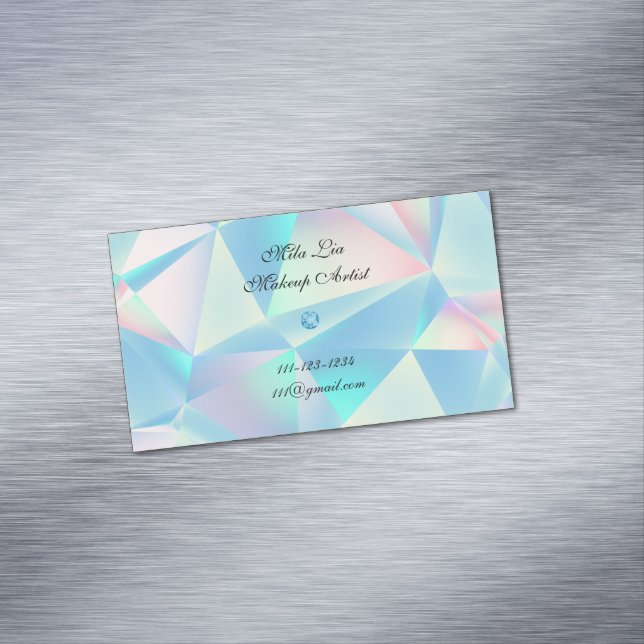 Visita Magnética tarjeta de negocios de diseño de piedras opacas az (In Situ)