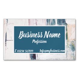 Visita Magnética Tarjeta de presentación con fondo abstracto