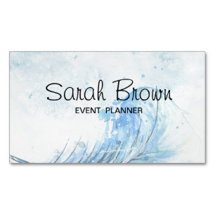 Visita Magnética Tarjeta de presentación de acuarela para el planif