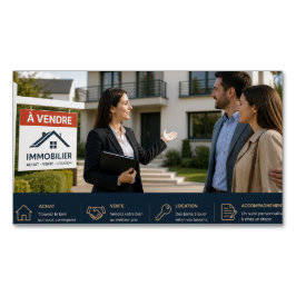 Visita Magnética Tarjeta de presentación de agente inmobiliario pro