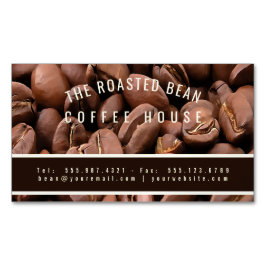 Visita Magnética Tarjeta de presentación de granos de café tostados