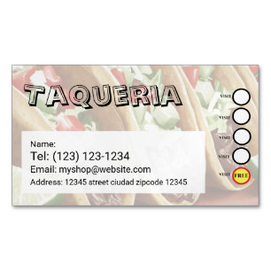 Visita Magnética tarjeta de presentación editable de servicios de T