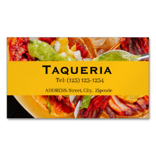 Visita Magnética tarjeta de presentación editable de servicios de T